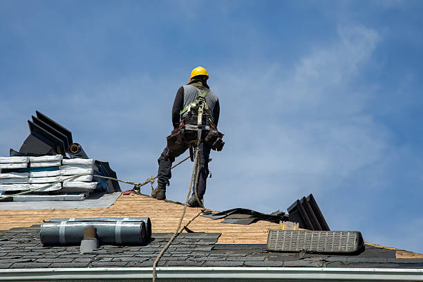 Professional Flat Roof Repair technician working in Purvis, MS